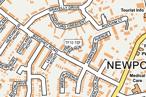 TF10 7SF map - OS OpenMap – Local (Ordnance Survey)