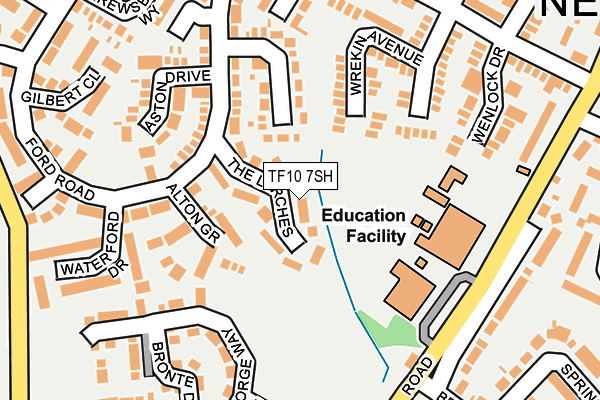 TF10 7SH map - OS OpenMap – Local (Ordnance Survey)