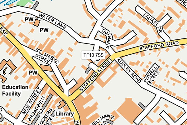 TF10 7SS map - OS OpenMap – Local (Ordnance Survey)