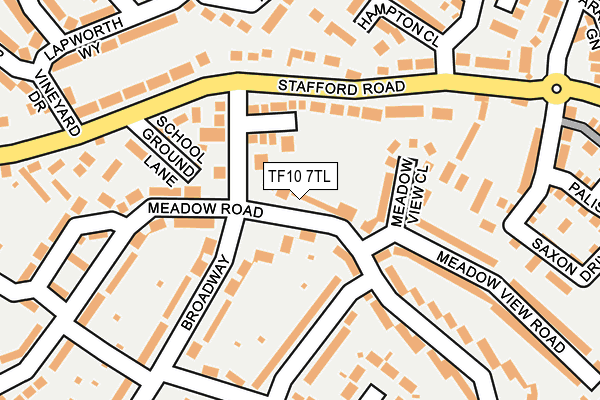 TF10 7TL map - OS OpenMap – Local (Ordnance Survey)