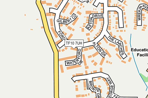 TF10 7UH map - OS OpenMap – Local (Ordnance Survey)