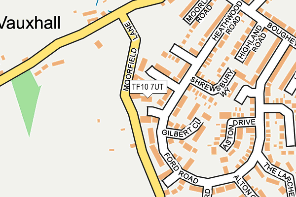 TF10 7UT map - OS OpenMap – Local (Ordnance Survey)