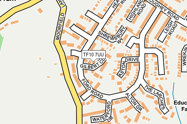TF10 7UU map - OS OpenMap – Local (Ordnance Survey)