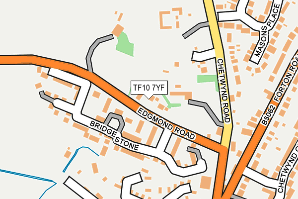 TF10 7YF map - OS OpenMap – Local (Ordnance Survey)