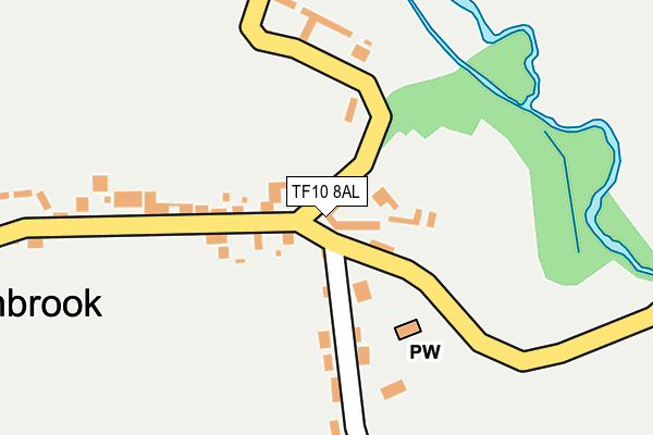 TF10 8AL map - OS OpenMap – Local (Ordnance Survey)