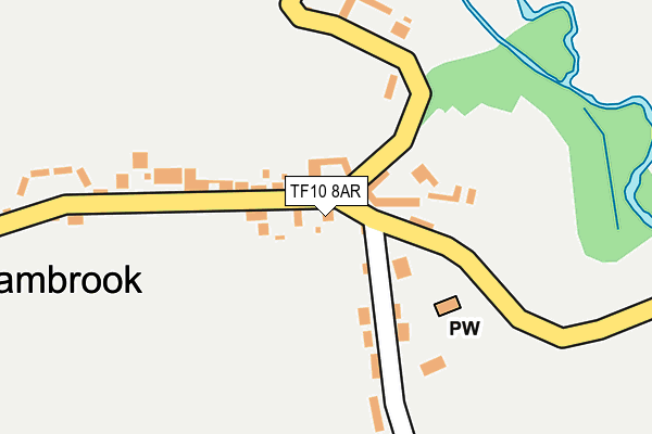 TF10 8AR map - OS OpenMap – Local (Ordnance Survey)