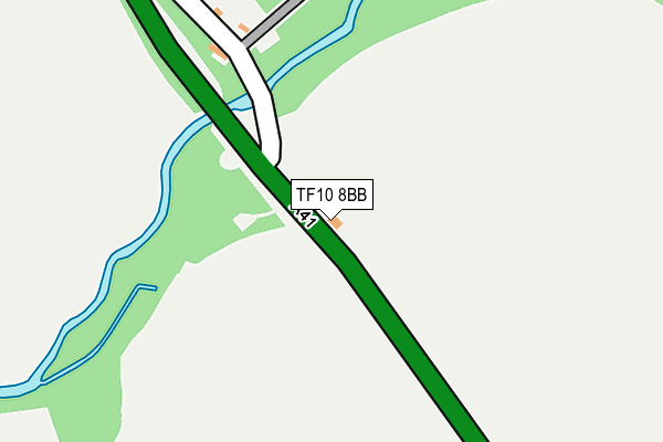 TF10 8BB map - OS OpenMap – Local (Ordnance Survey)