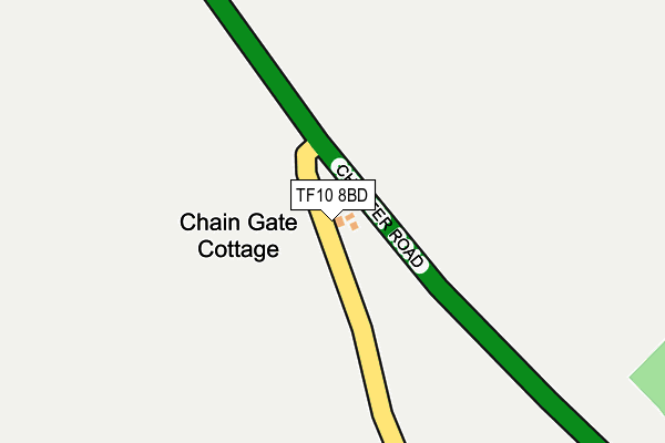 TF10 8BD map - OS OpenMap – Local (Ordnance Survey)