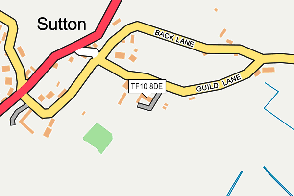 TF10 8DE map - OS OpenMap – Local (Ordnance Survey)