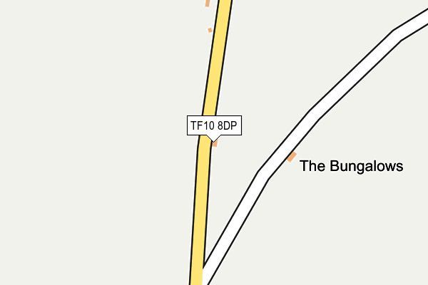 TF10 8DP map - OS OpenMap – Local (Ordnance Survey)