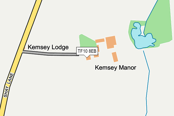 TF10 8EB map - OS OpenMap – Local (Ordnance Survey)