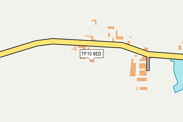 TF10 8ED map - OS OpenMap – Local (Ordnance Survey)