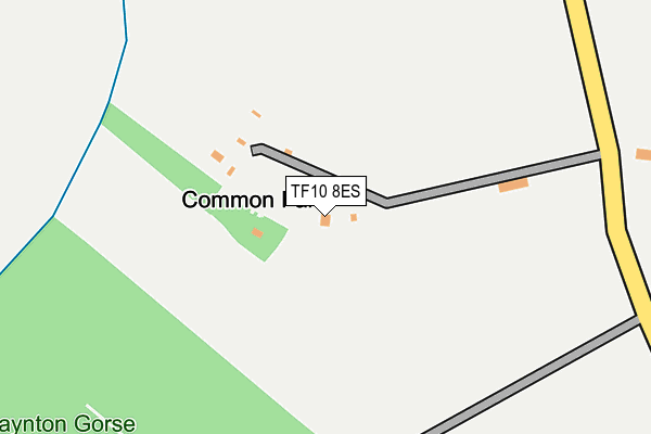 TF10 8ES map - OS OpenMap – Local (Ordnance Survey)
