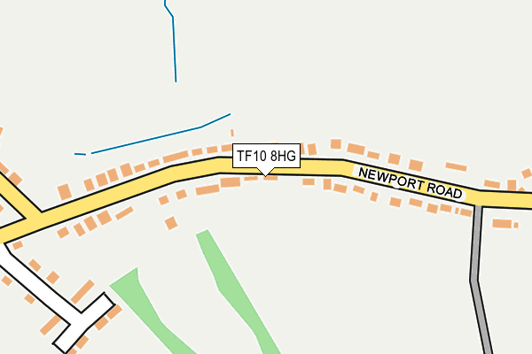 TF10 8HG map - OS OpenMap – Local (Ordnance Survey)