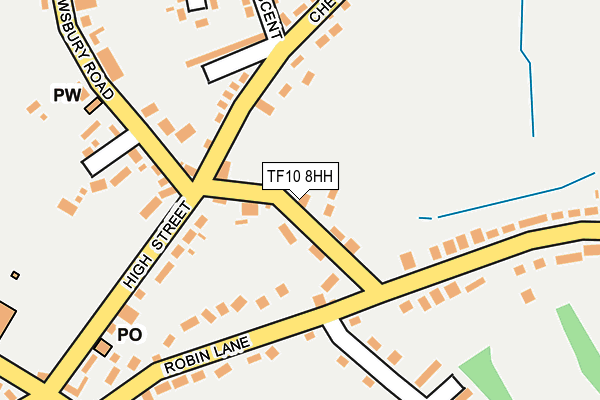 TF10 8HH map - OS OpenMap – Local (Ordnance Survey)