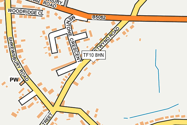 TF10 8HN map - OS OpenMap – Local (Ordnance Survey)