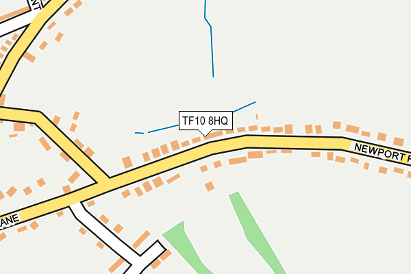 TF10 8HQ map - OS OpenMap – Local (Ordnance Survey)