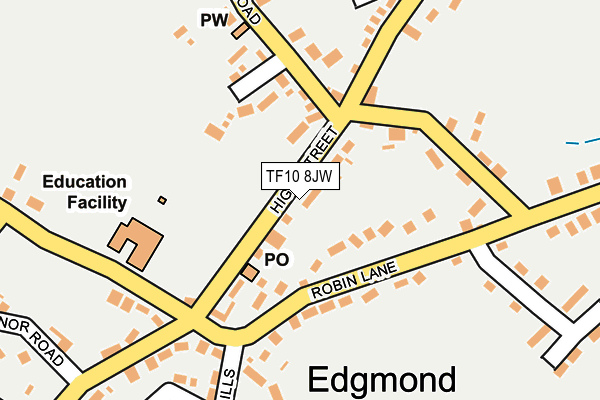 Map of EDGMOND WINES LTD at local scale