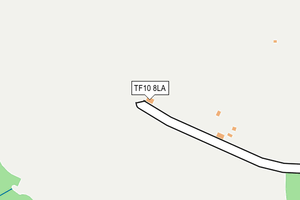 TF10 8LA map - OS OpenMap – Local (Ordnance Survey)