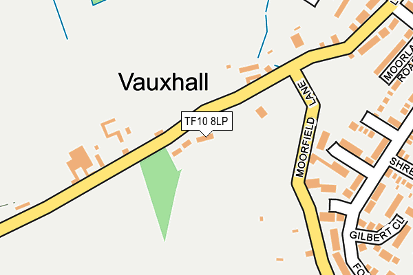 TF10 8LP map - OS OpenMap – Local (Ordnance Survey)