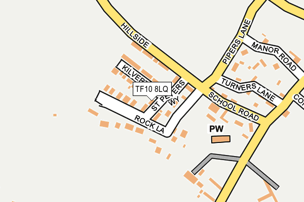 TF10 8LQ map - OS OpenMap – Local (Ordnance Survey)