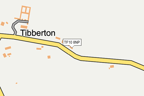 TF10 8NP map - OS OpenMap – Local (Ordnance Survey)