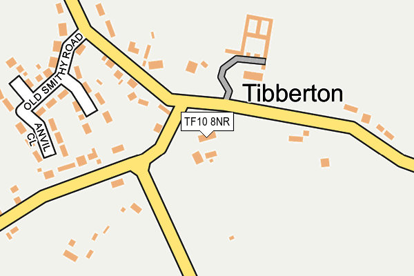 TF10 8NR map - OS OpenMap – Local (Ordnance Survey)