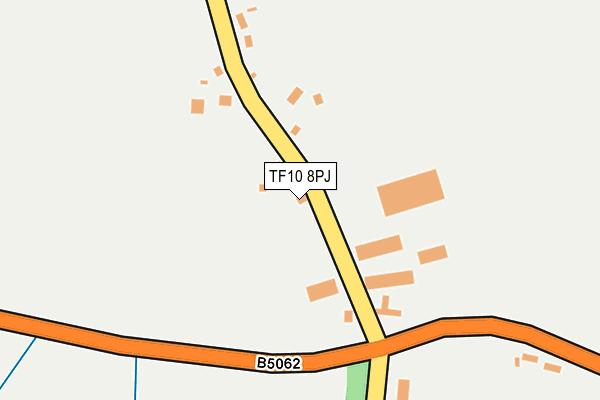 TF10 8PJ map - OS OpenMap – Local (Ordnance Survey)