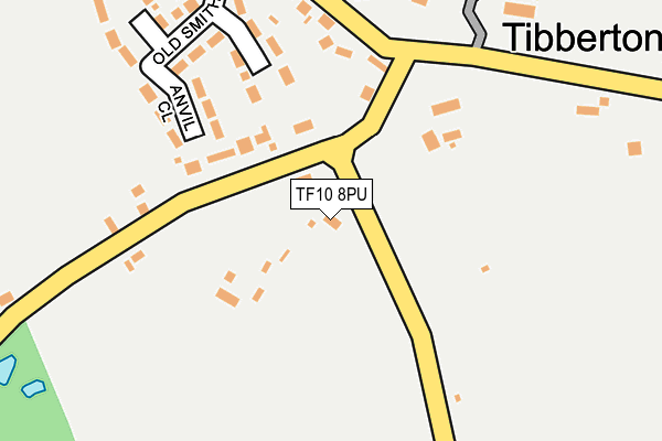 TF10 8PU map - OS OpenMap – Local (Ordnance Survey)