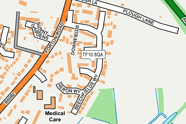 Map of PREC LIMITED at local scale