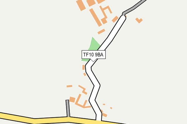 TF10 9BA map - OS OpenMap – Local (Ordnance Survey)