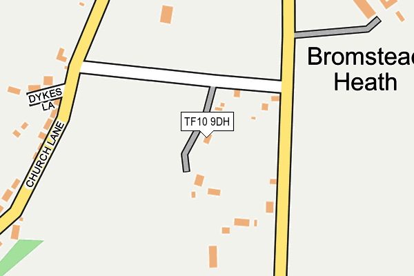 TF10 9DH map - OS OpenMap – Local (Ordnance Survey)