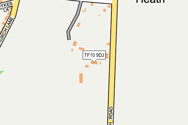 TF10 9DJ map - OS OpenMap – Local (Ordnance Survey)