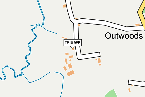 TF10 9EB map - OS OpenMap – Local (Ordnance Survey)