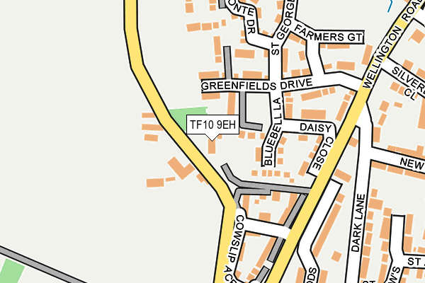 TF10 9EH map - OS OpenMap – Local (Ordnance Survey)