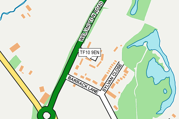 TF10 9EN map - OS OpenMap – Local (Ordnance Survey)