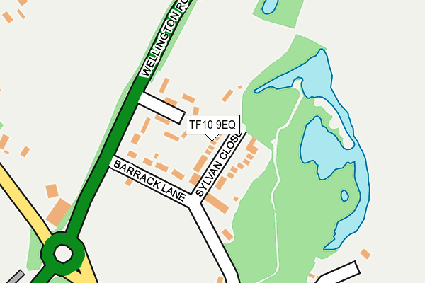 TF10 9EQ map - OS OpenMap – Local (Ordnance Survey)