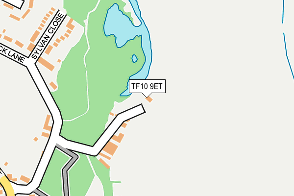 TF10 9ET map - OS OpenMap – Local (Ordnance Survey)