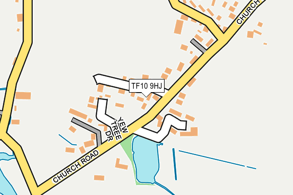 TF10 9HJ map - OS OpenMap – Local (Ordnance Survey)
