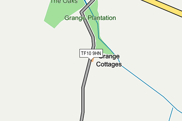TF10 9HN map - OS OpenMap – Local (Ordnance Survey)