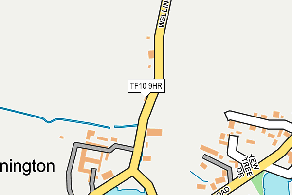 TF10 9HR map - OS OpenMap – Local (Ordnance Survey)