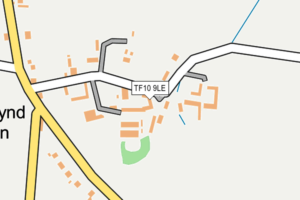 TF10 9LE map - OS OpenMap – Local (Ordnance Survey)