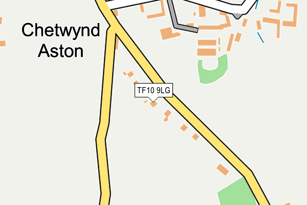 TF10 9LG map - OS OpenMap – Local (Ordnance Survey)