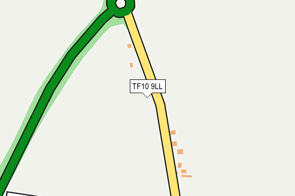 TF10 9LL map - OS OpenMap – Local (Ordnance Survey)