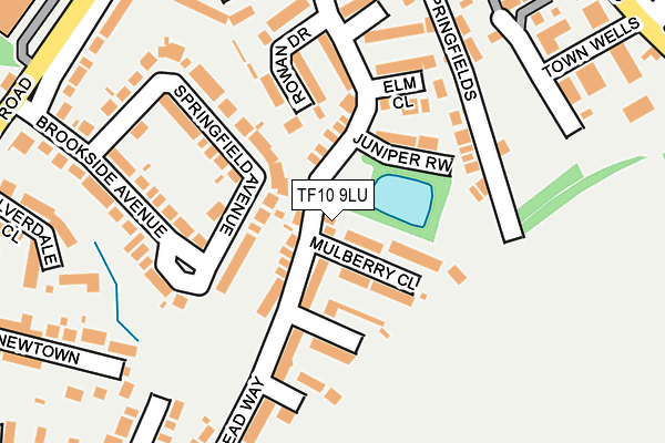 TF10 9LU map - OS OpenMap – Local (Ordnance Survey)