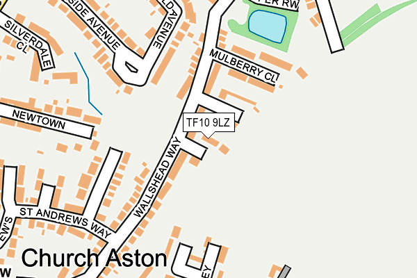 TF10 9LZ map - OS OpenMap – Local (Ordnance Survey)