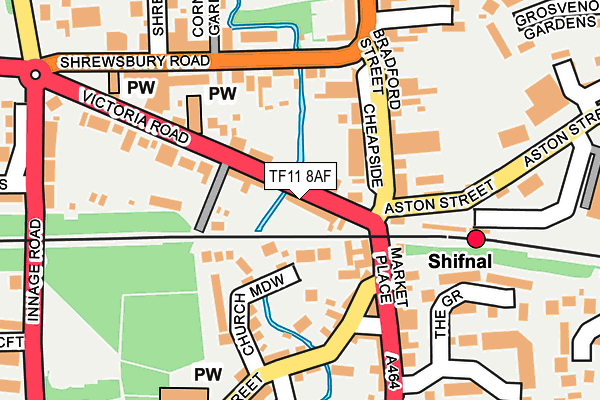 Map of STUDIO 13 (SHIFNAL) LIMITED at local scale