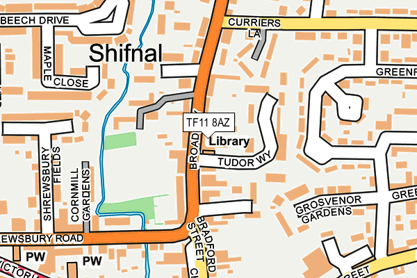 Map of SHIFNAL BALTI RESTAURANT LIMITED at local scale