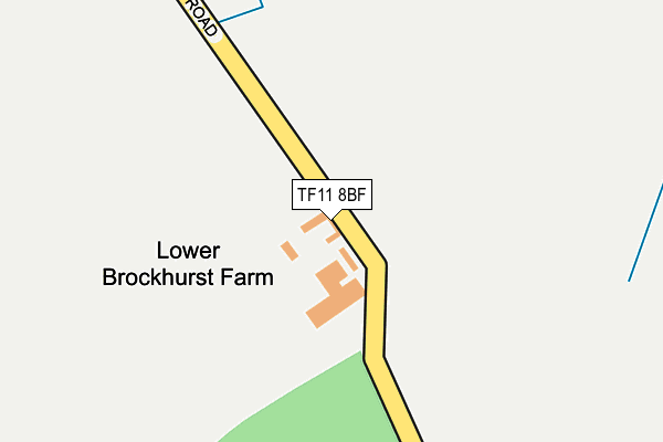 TF11 8BF map - OS OpenMap – Local (Ordnance Survey)