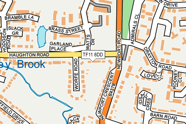 TF11 8DD map - OS OpenMap – Local (Ordnance Survey)